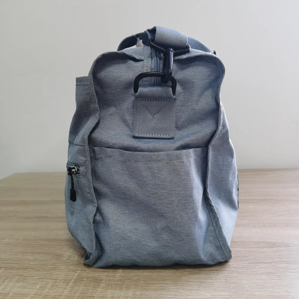 25L Durable Polyester Travel Duffle Bag with Trolley Strap