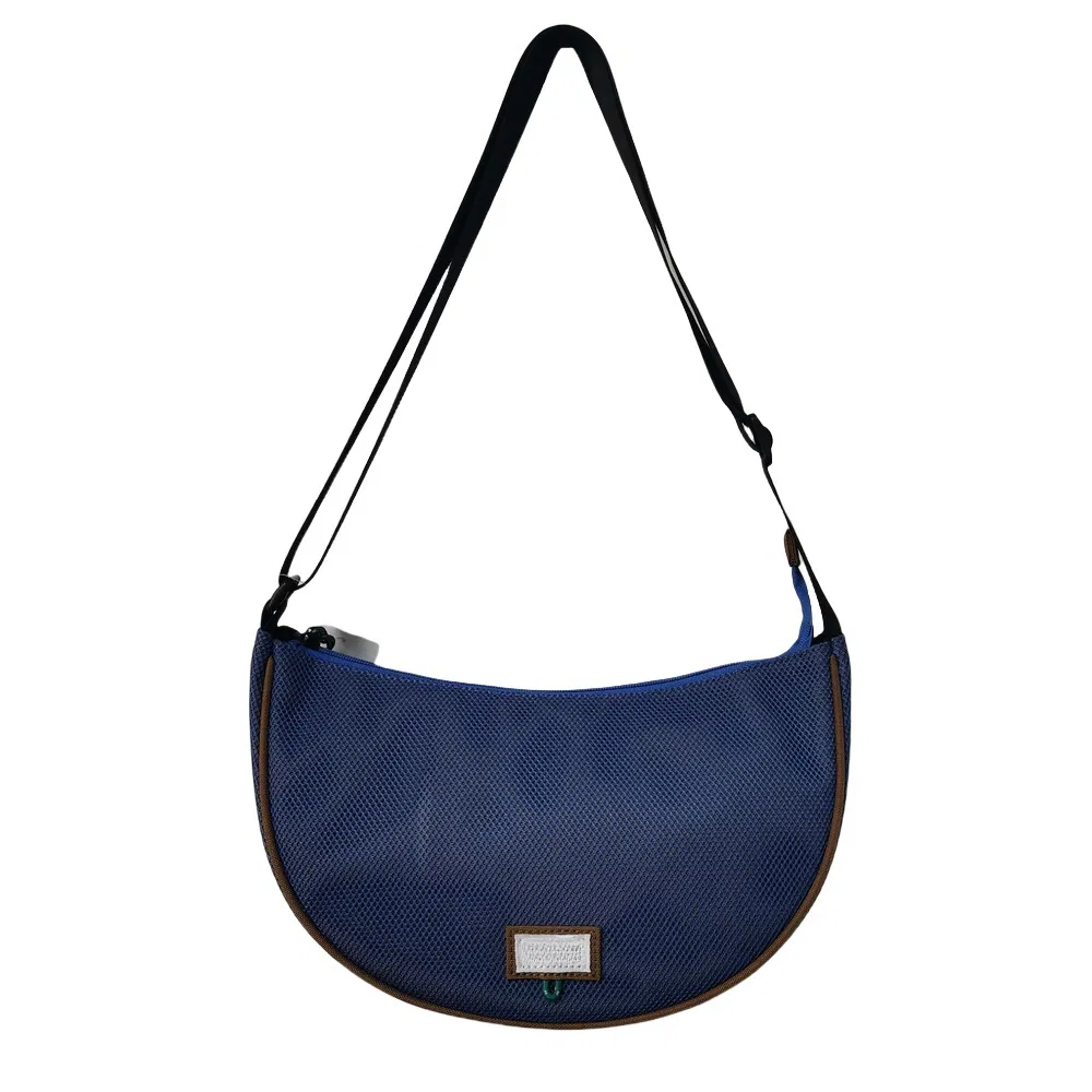 5L Mesh Covered Polyester Casual Crossbody Bag