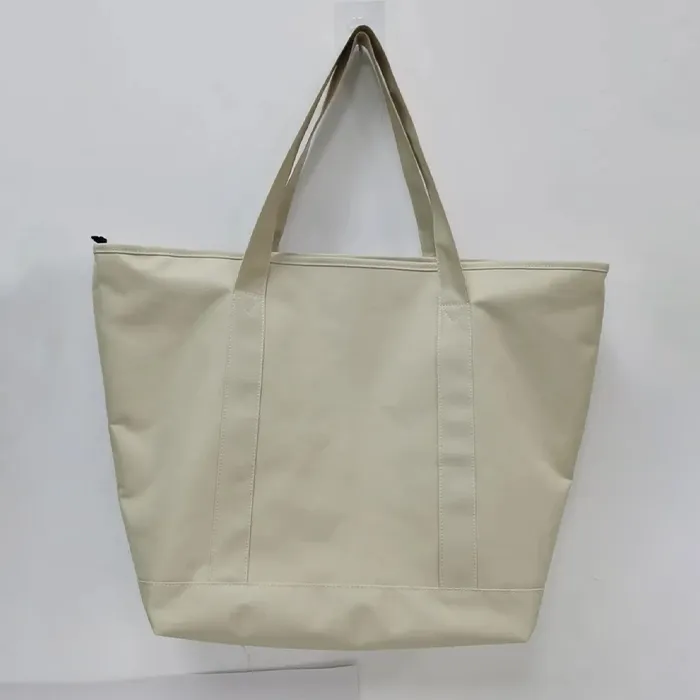 Waterproof Coated Polyester Tote Bag for Shopping & Outdoor Use