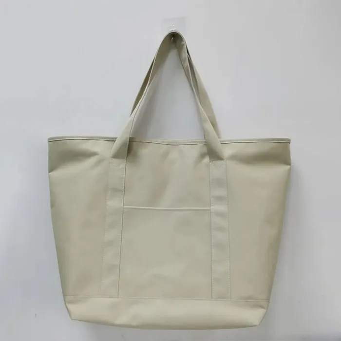 Waterproof Coated Polyester Tote Bag for Shopping & Outdoor Use