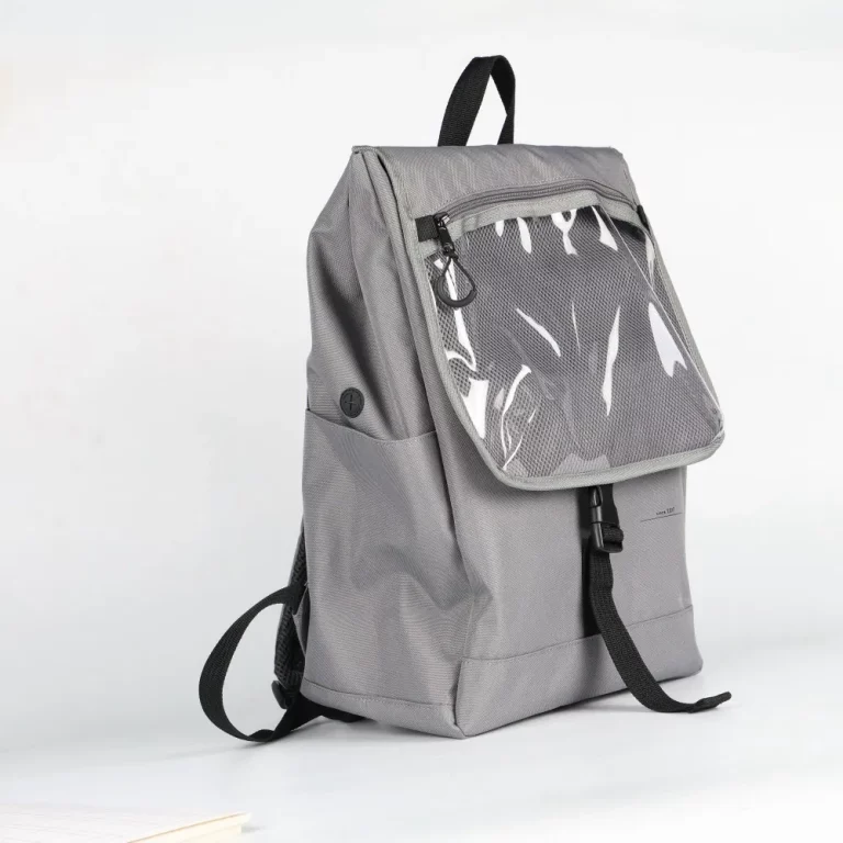 Durable 20L Travel Backpack with Transparent Flap and Anti-Theft Pocket