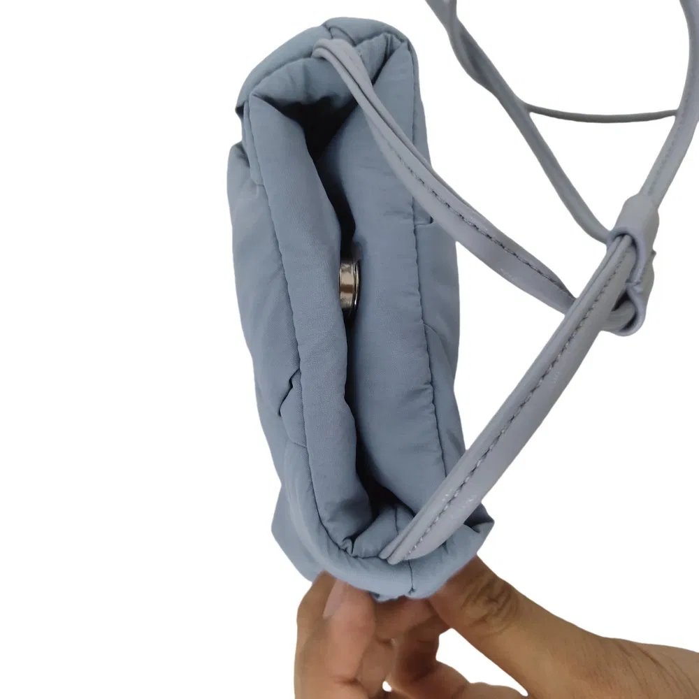 Casual Puffer Smart Phone Crossbody Bag – Minimal Quilted Anti-Theft Design