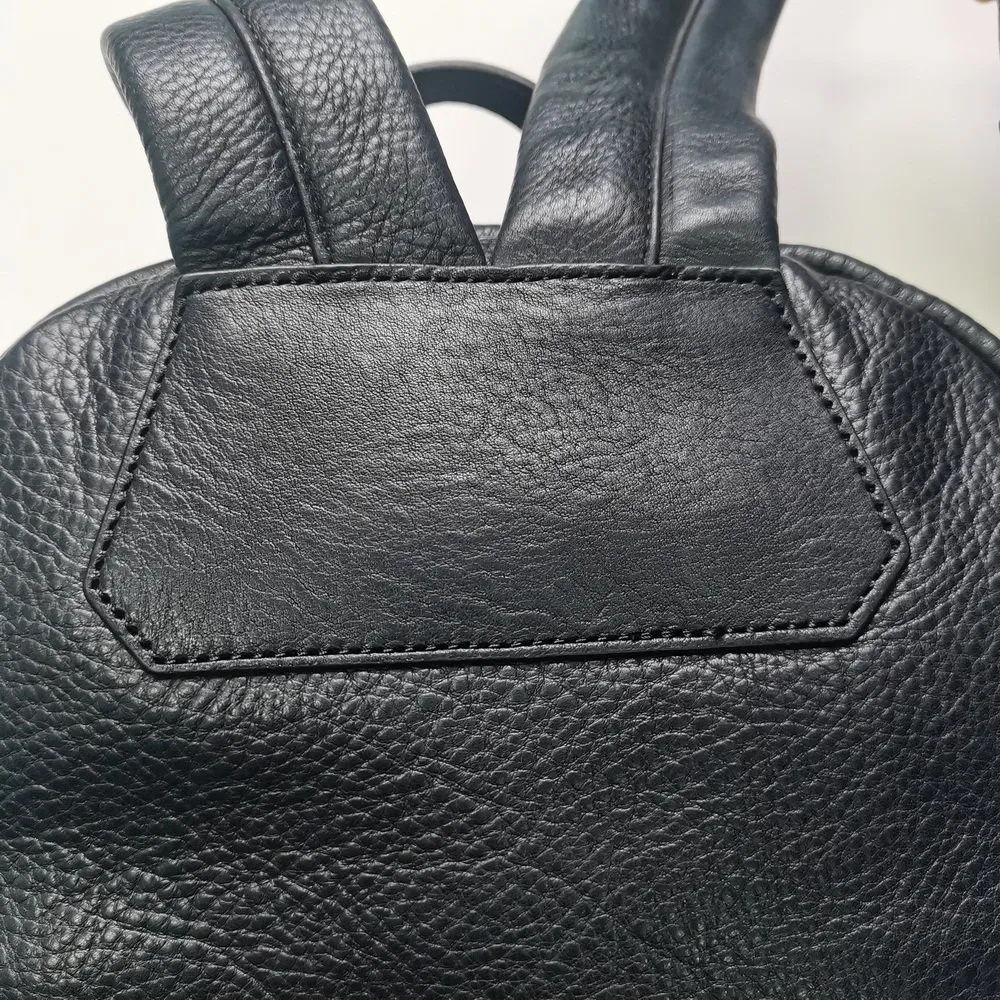 Compact Genuine Leather Backpack for Daily & Travel Use