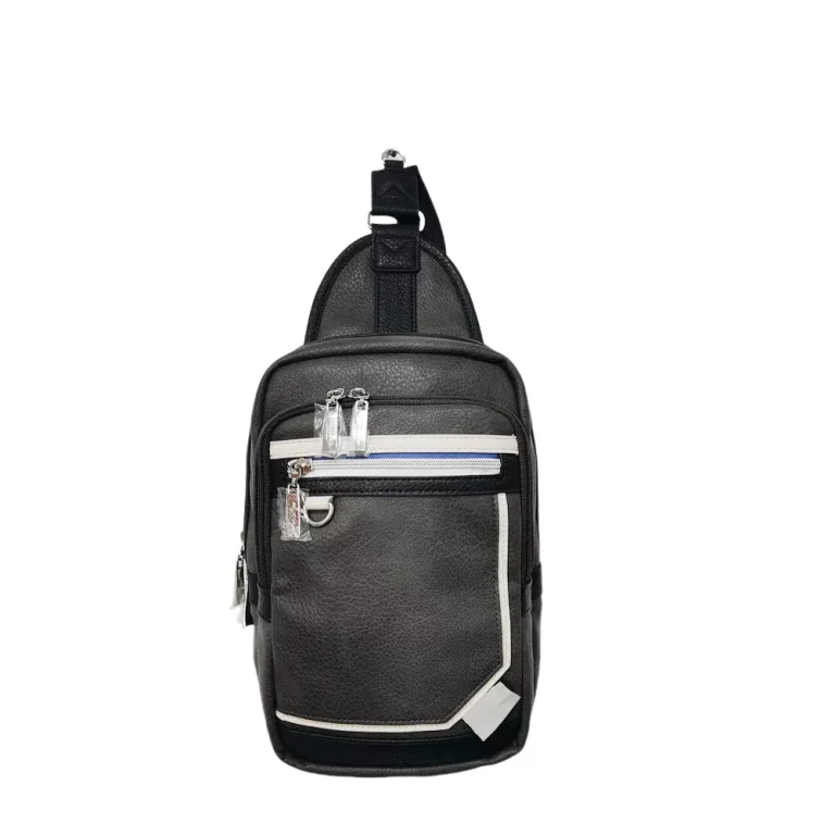 Compact Sports Sling Bag with Zippered Strap Pocket