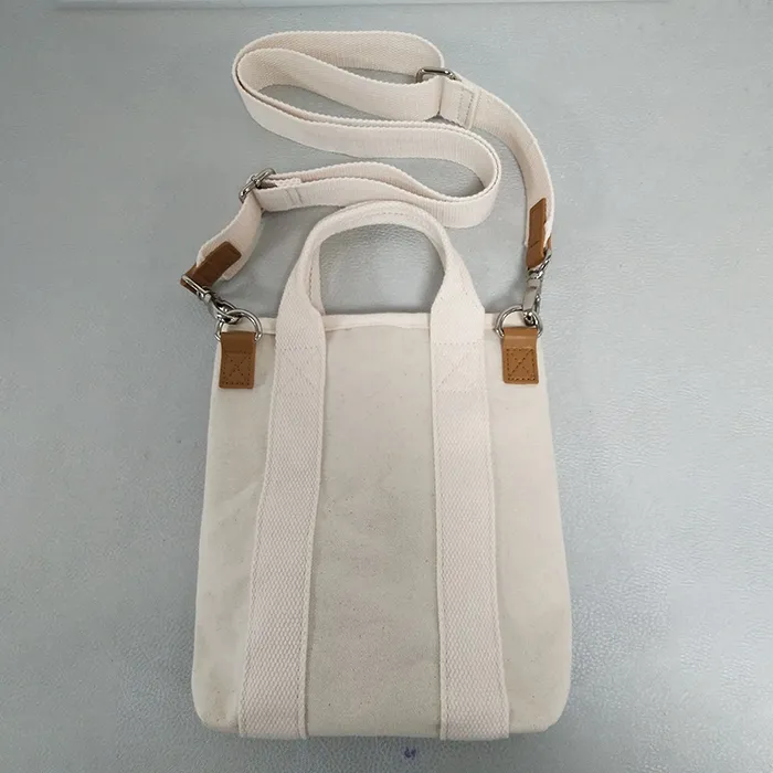 Custom Cream Canvas Tote Bag for Daily Commuting