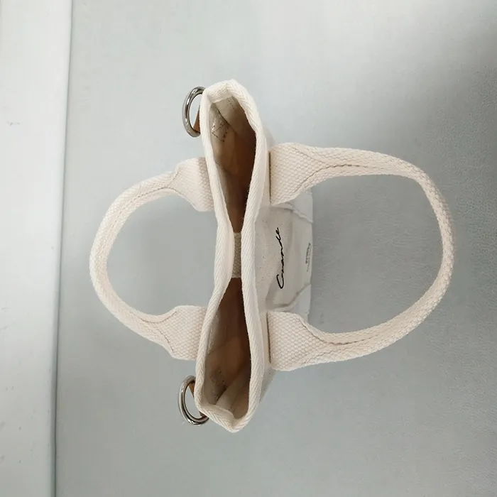 Custom Cream Canvas Tote Bag for Daily Commuting