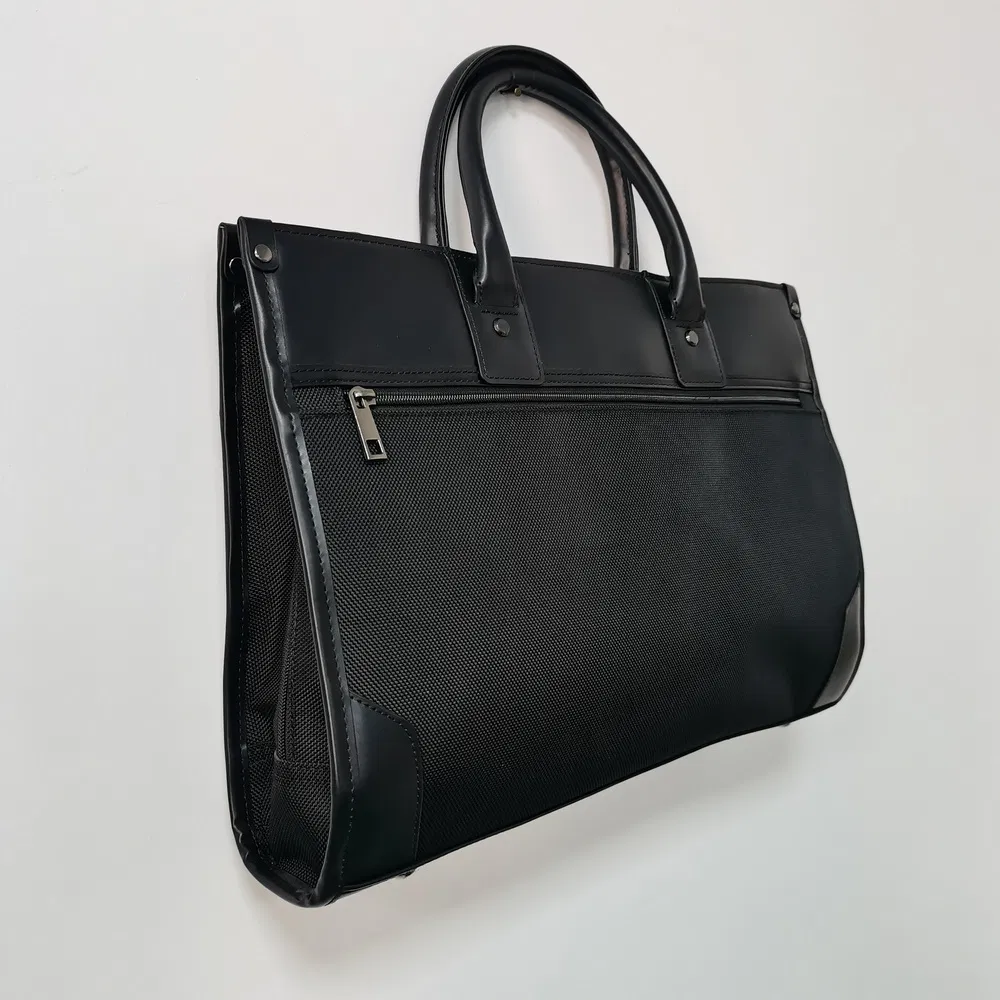 Durable Anti-Abrasion Genuine Leather Briefcase for Work