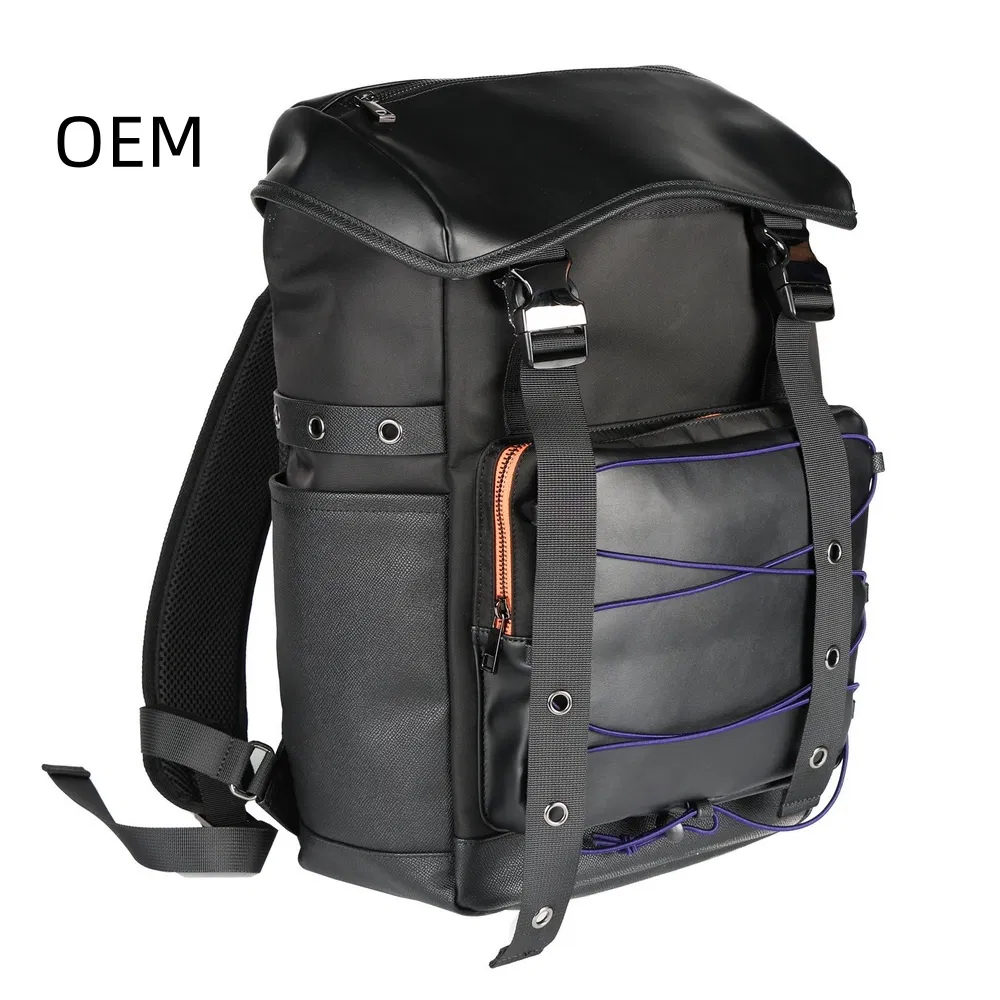 Expandable Waterproof PU Travel Rucksack for Hiking