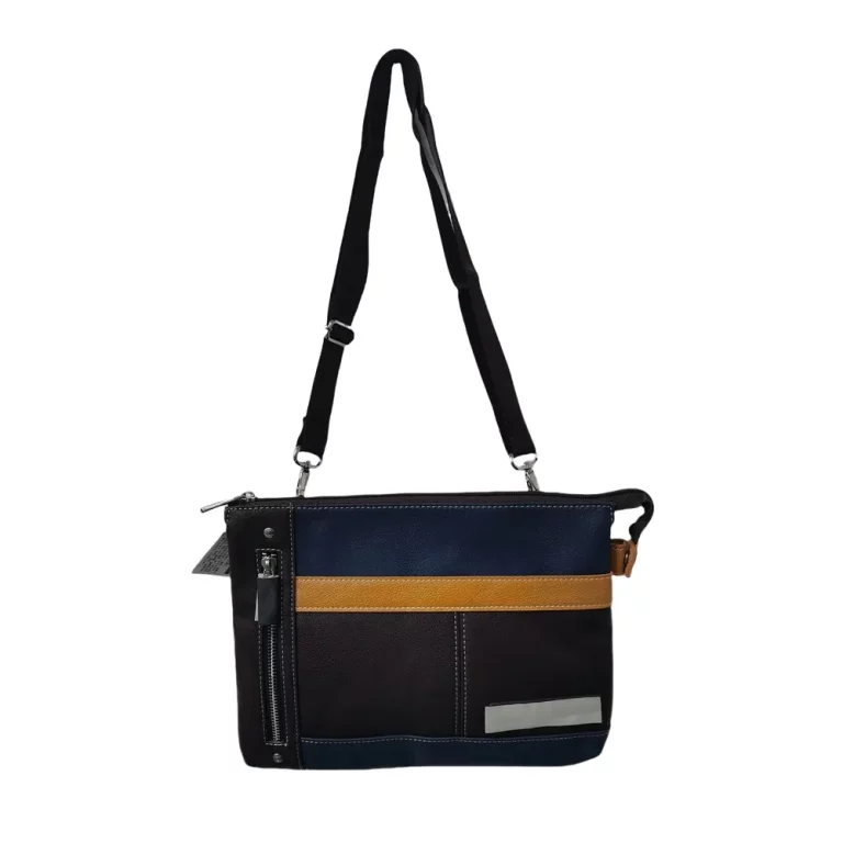 Green Genuine Leather Casual Crossbody Bag with Exterior Zippered Pocket