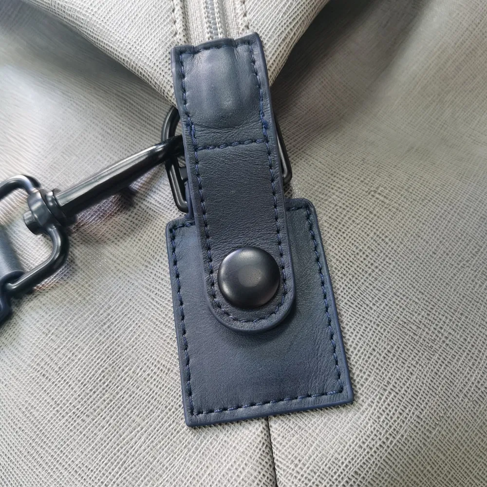 Grey & Navy Custom Duffel Bag – 25L Travel & Gym Use