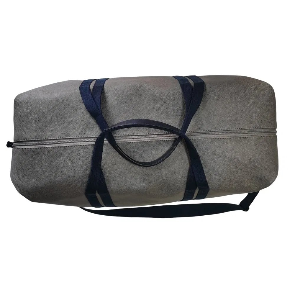 Grey & Navy Custom Duffel Bag – 25L Travel & Gym Use