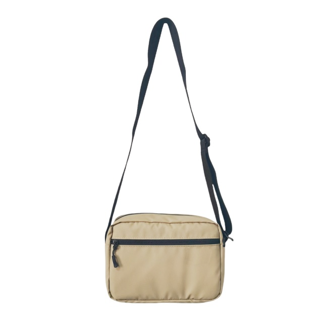 Modern Beige Nylon Crossbody Bag with Padded Design