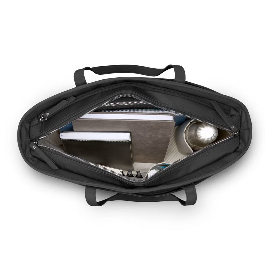 Modern Black Nylon Briefcase for Office & Daily Work