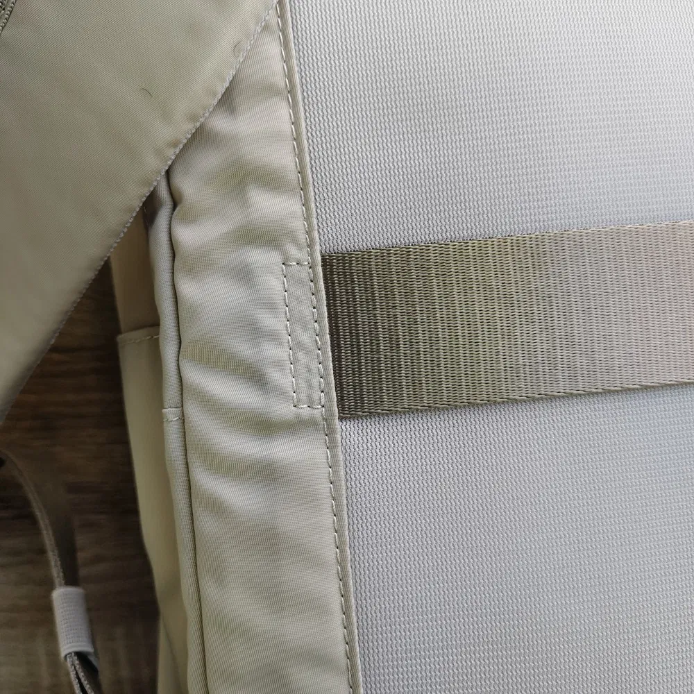 Multi-Compartment Nylon Tool Backpack with Slip Sleeves and Key Chain