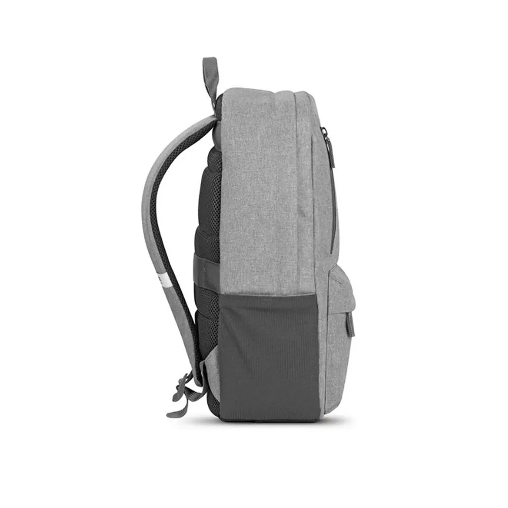 Rectangular Gray Multifunctional Laptop Backpack