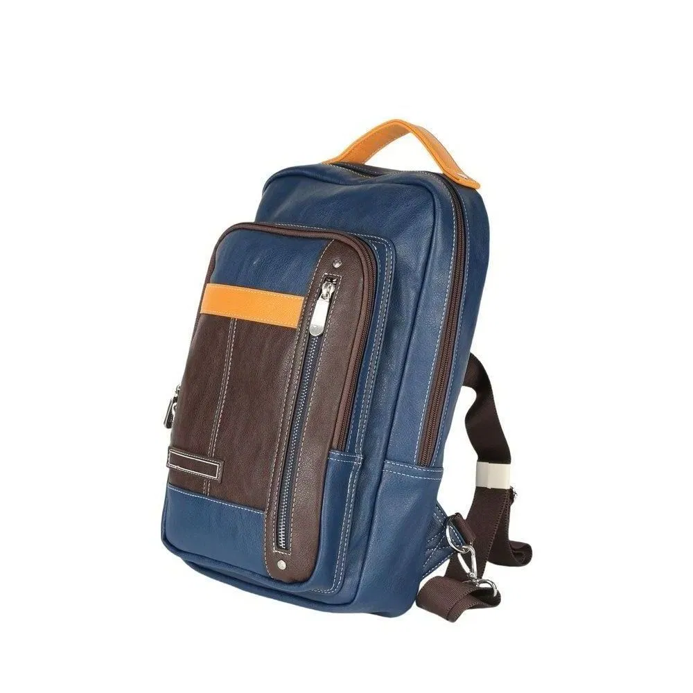 Rectangular Vegan Leather Backpack for Daily & Casual Use