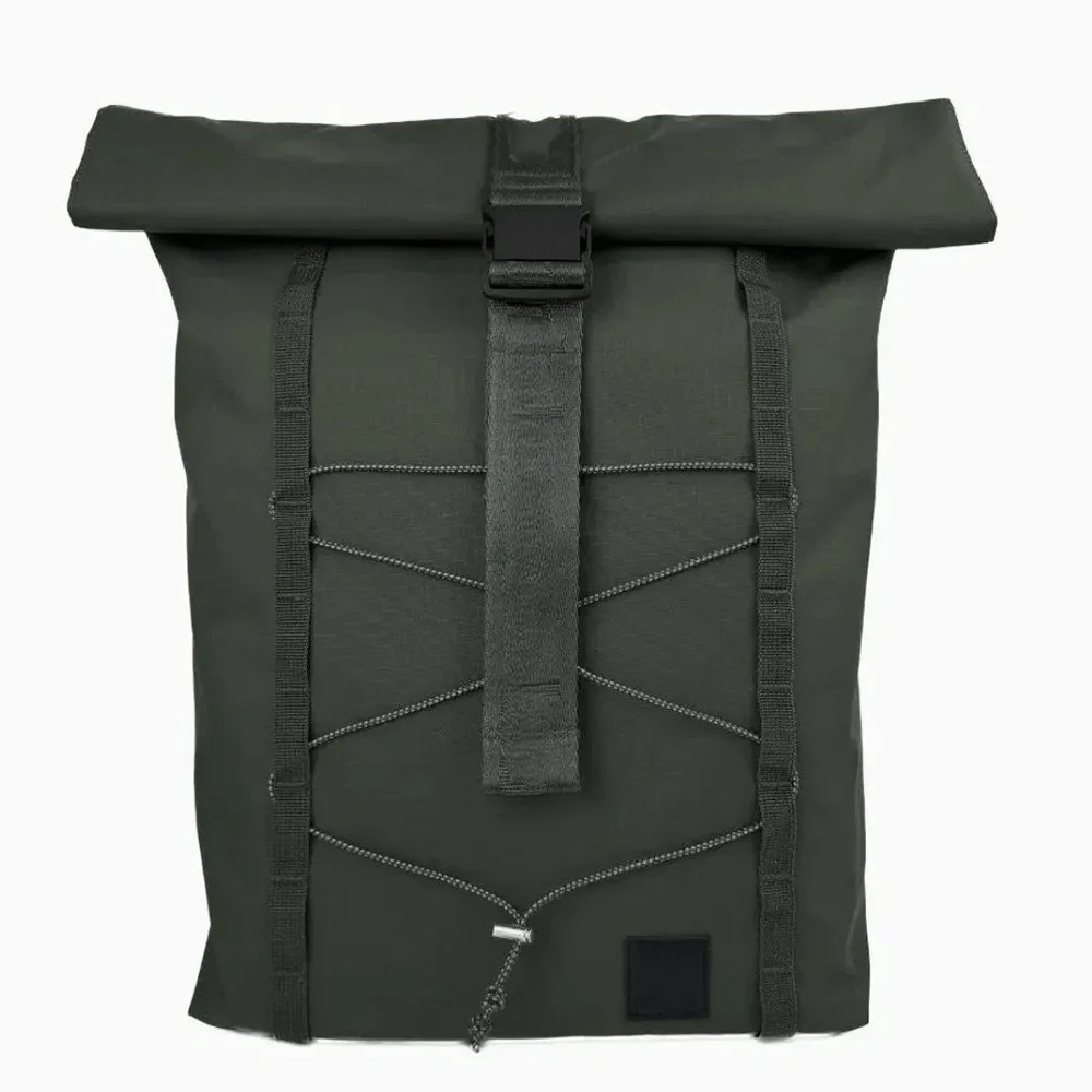 Roll-Top Multifunctional Travel Backpack with Reflective Bungee