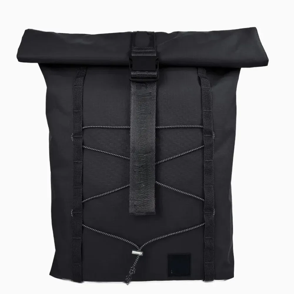 Roll-Top Multifunctional Travel Backpack with Reflective Bungee