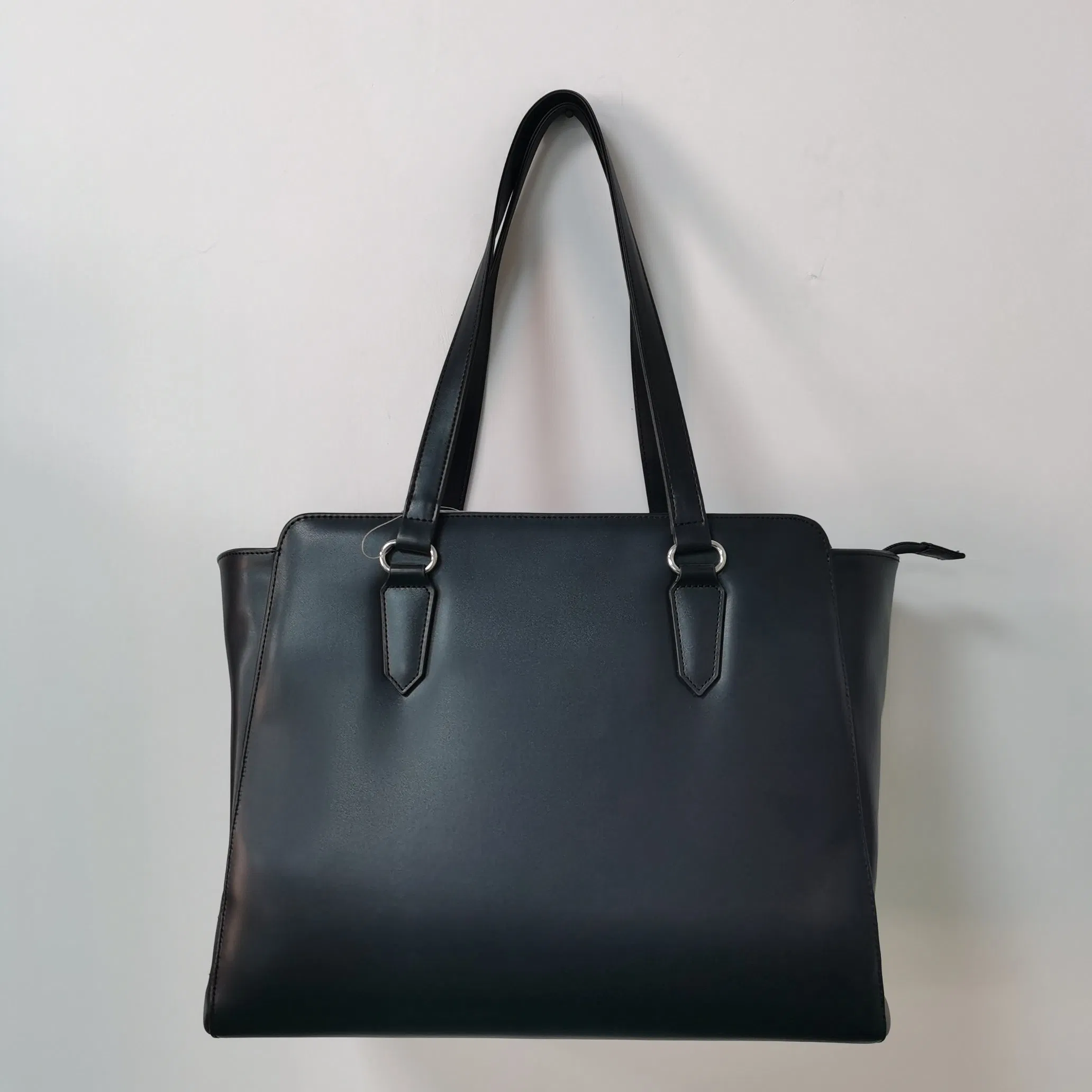 Structured Faux Leather Tote Bag for Work & Daily Use