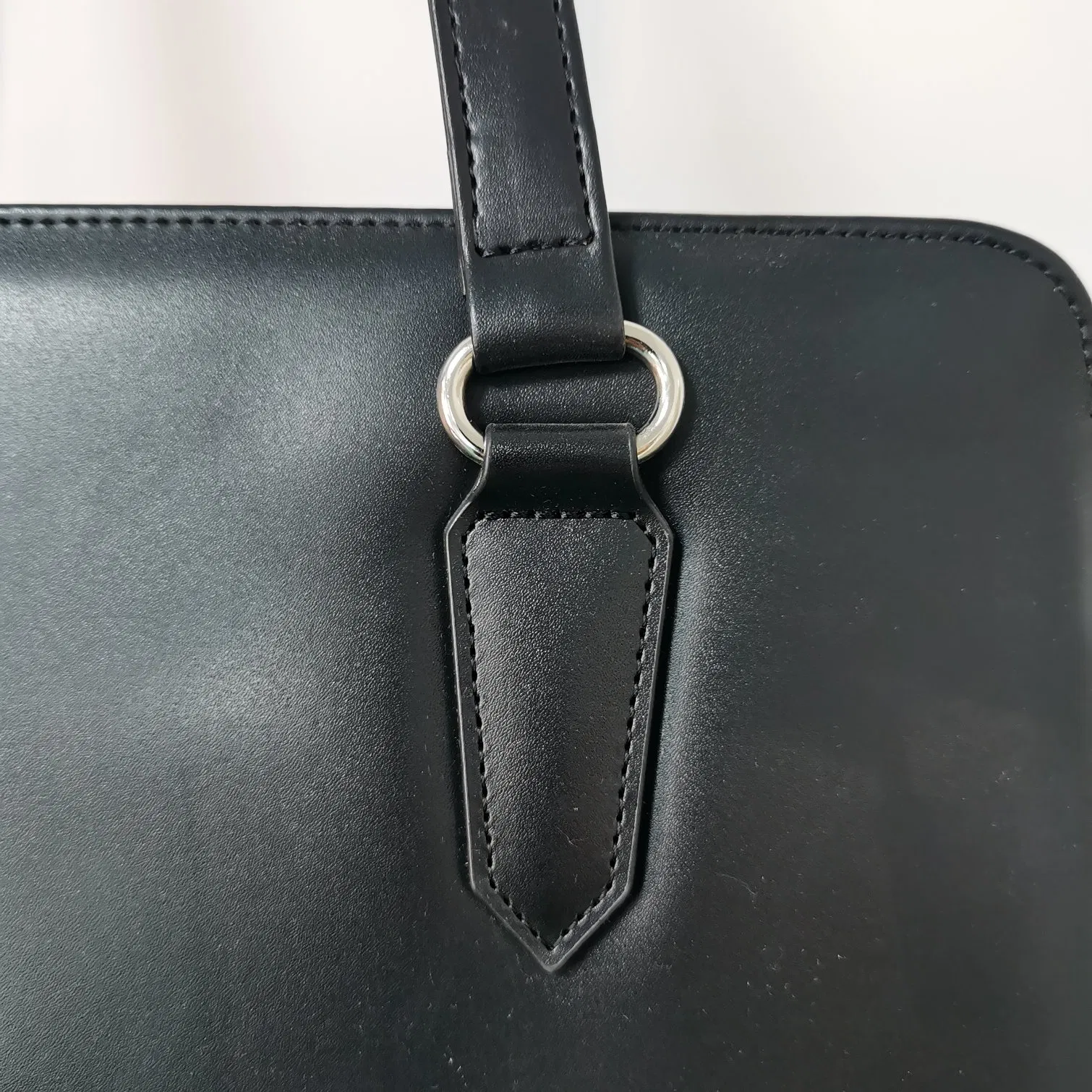 Structured Faux Leather Tote Bag for Work & Daily Use