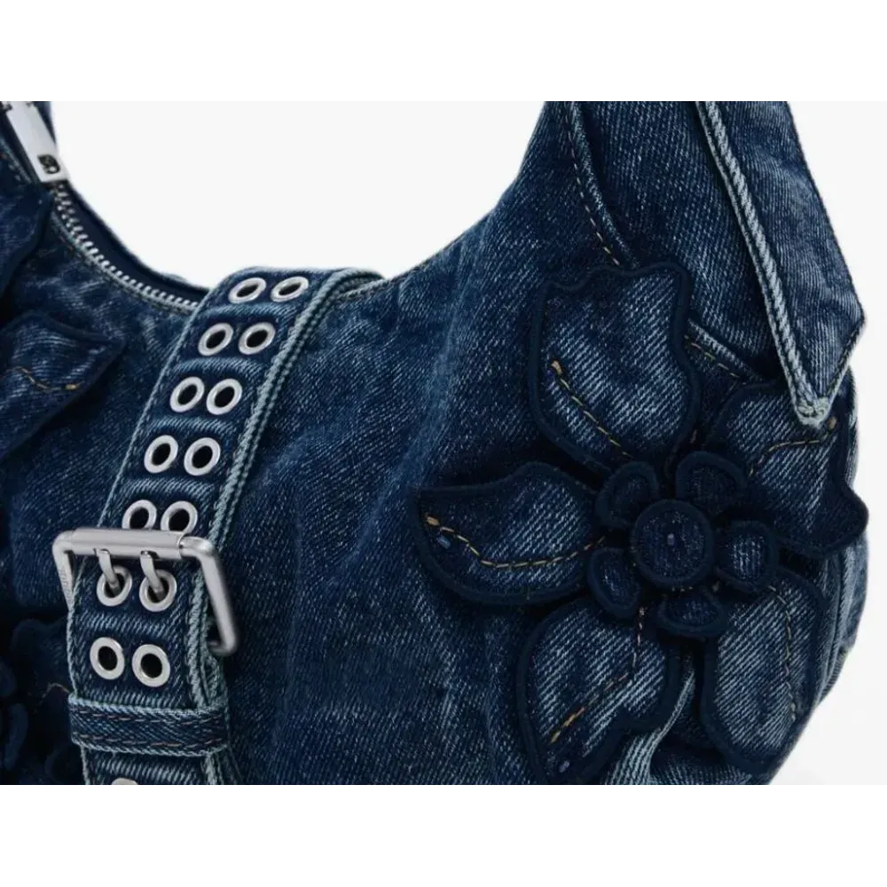 Stylish Denim Fabric Shoulder Bag for Women