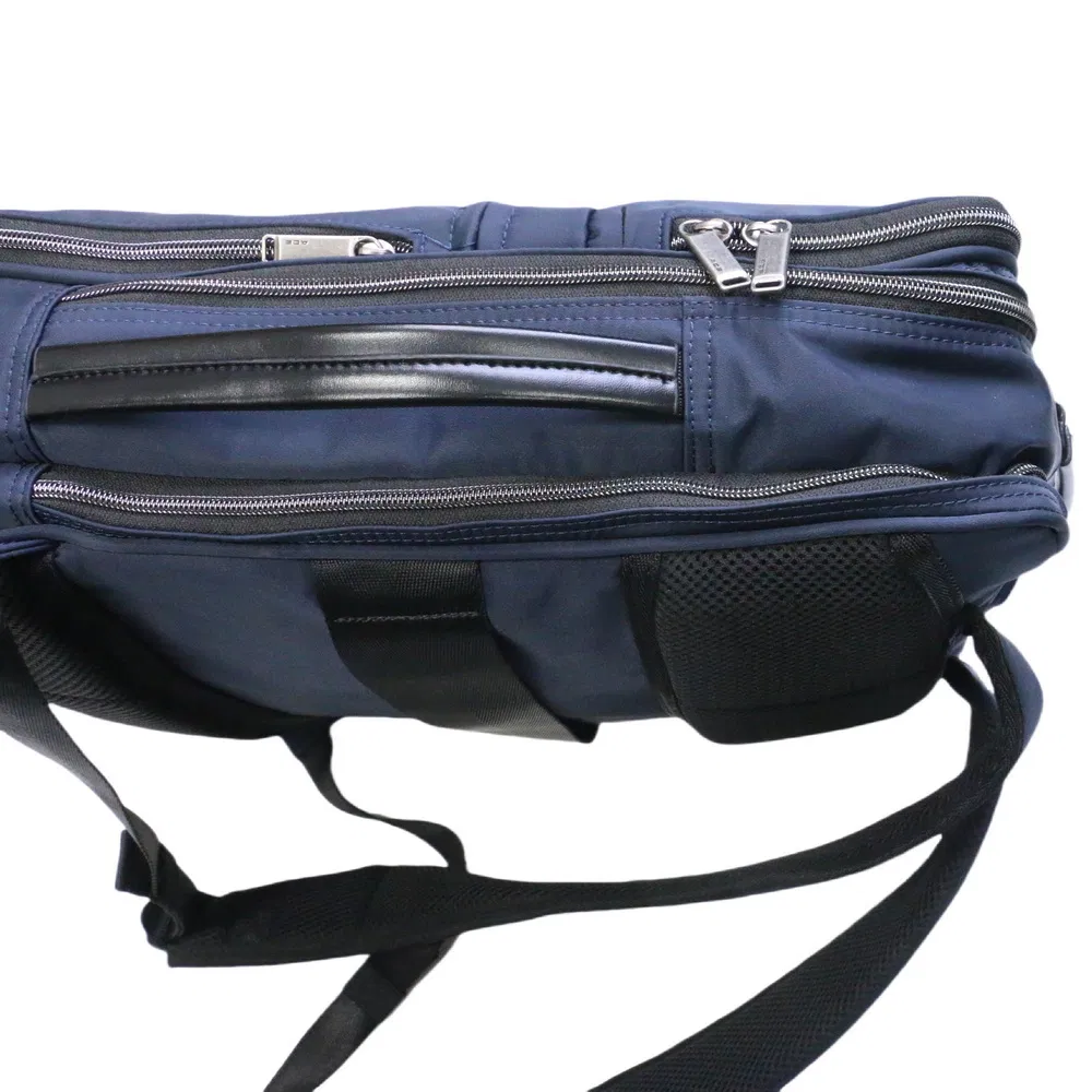 Waterproof Business Multi-Compartment Laptop Backpack with Trolley Sleeve