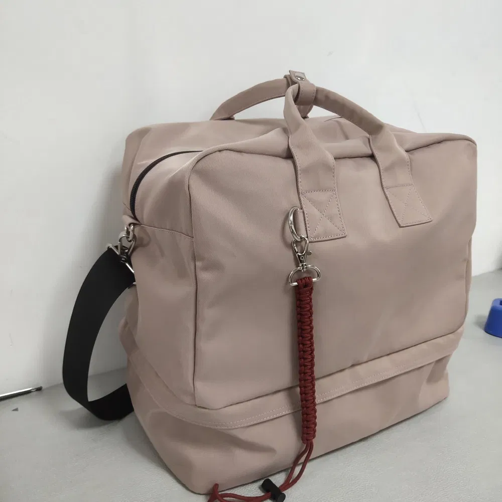 35L Large Capacity Nylon Gym Duffle Bag with Shoe Compartment