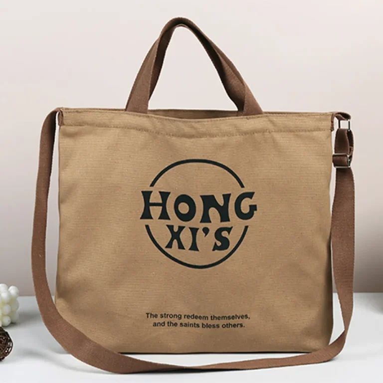 Custom Canvas Tote Bag with Adjustable Strap