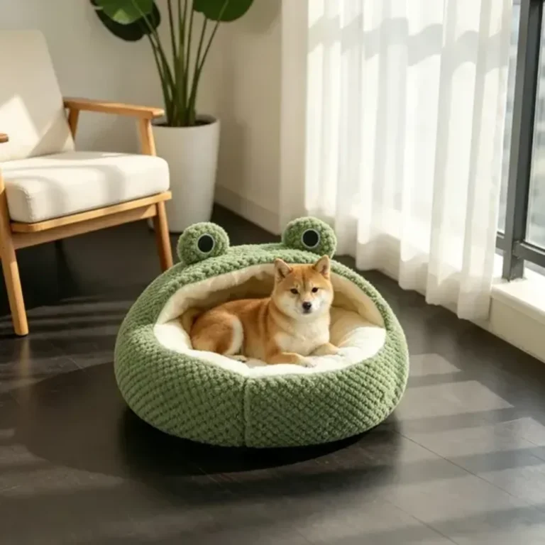 Frog Warm Plush Cat House Cave