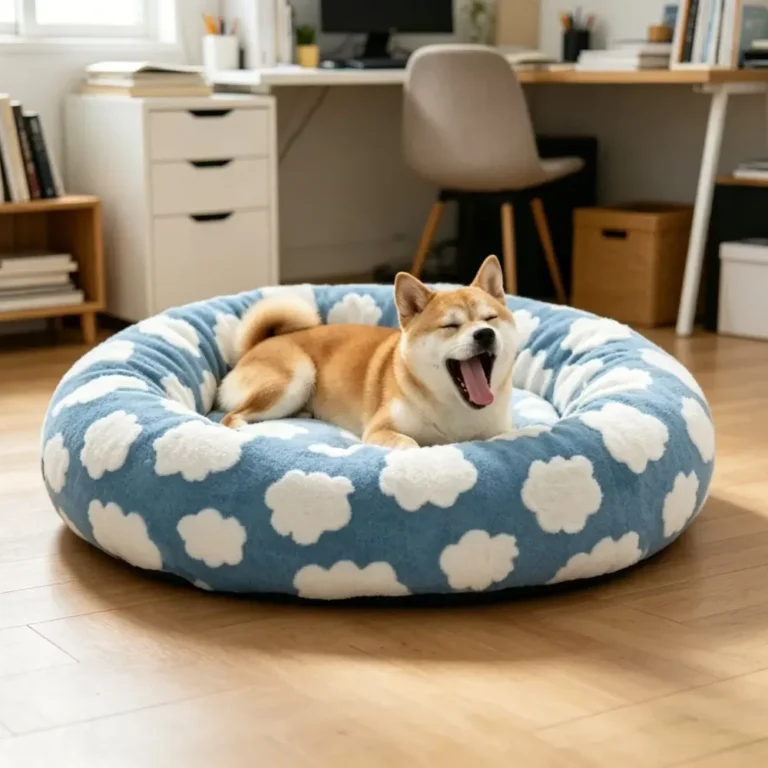 Round Pet Bed for All-Season Comfort