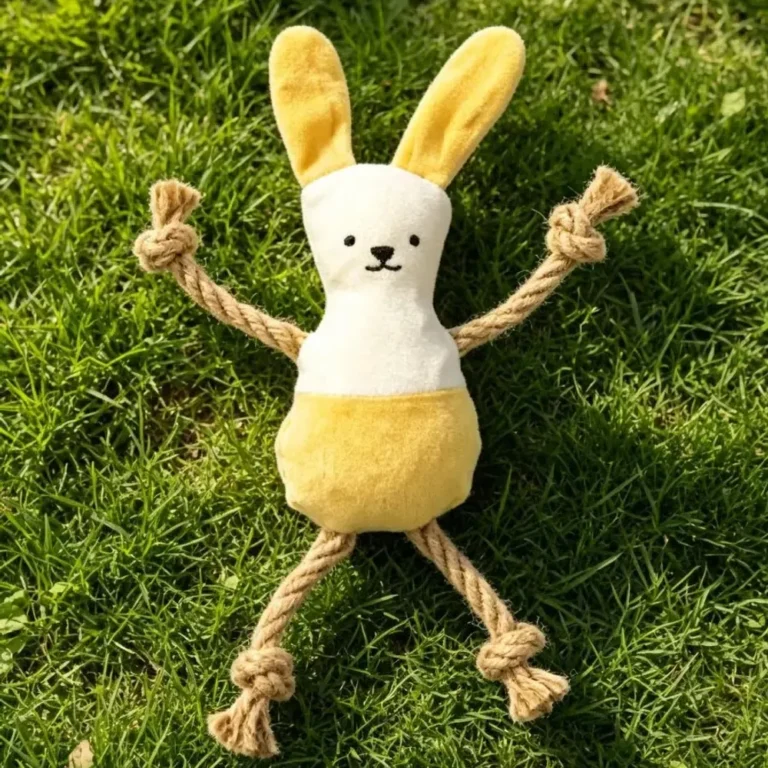 Плюшевая игрушка для кошек "Кролик" с кошачьей мятой, мягкий румянец