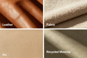 Leather, Fabric, PU, or Recycled Material